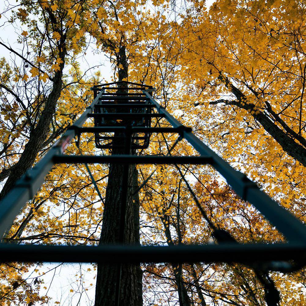 2026 Jumbo Jack Ladder Stand RE658 – Adjustable Shooting Rail, Large Platform, Mesh Seat