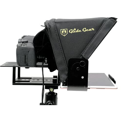 Glide Gear TMP100 Adjustable Teleprompter Beam Splitter 70/30 Glass w/ Carry Case