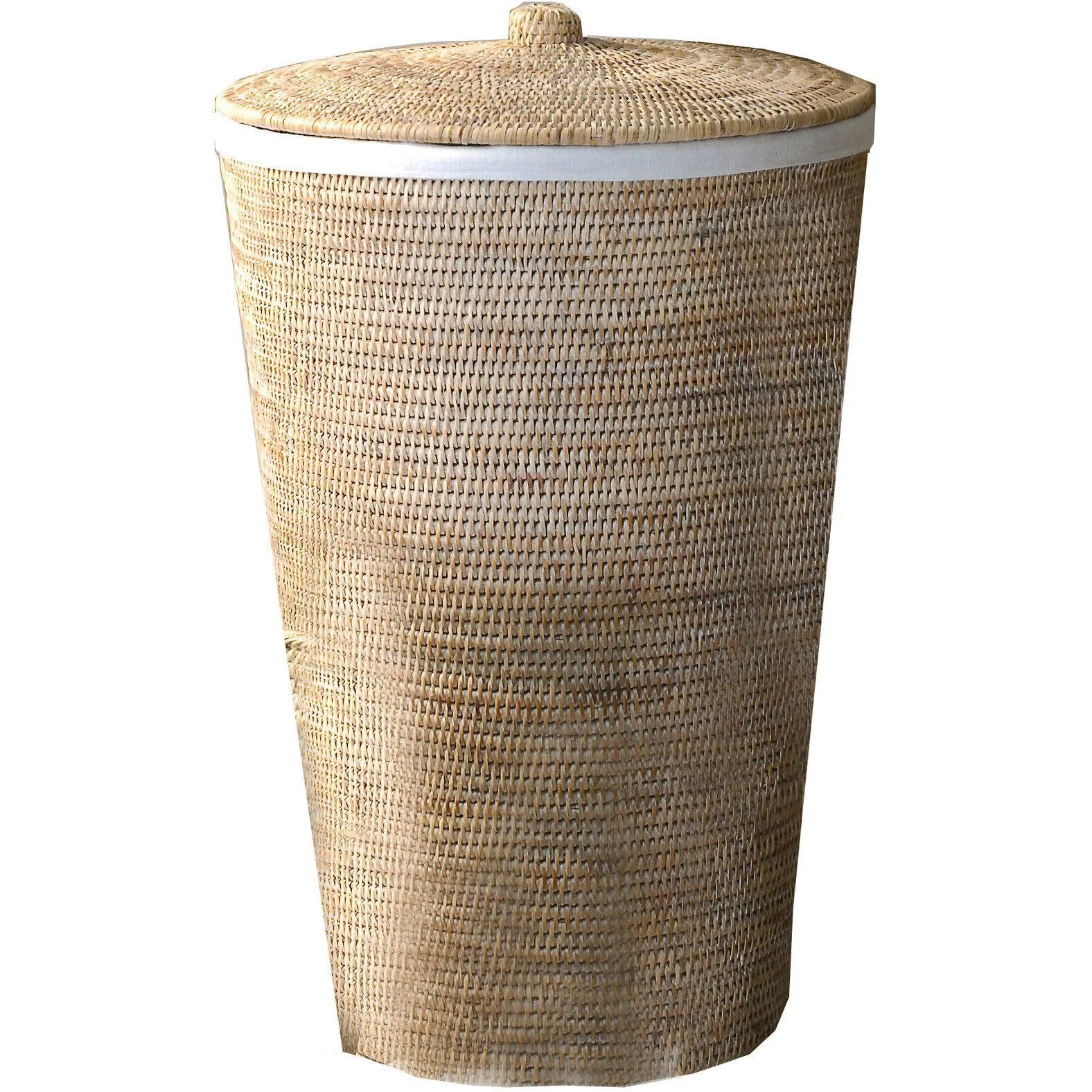 AGM Home Store DWBA Malacca Single Hamper Laundry Basket with Lid 15