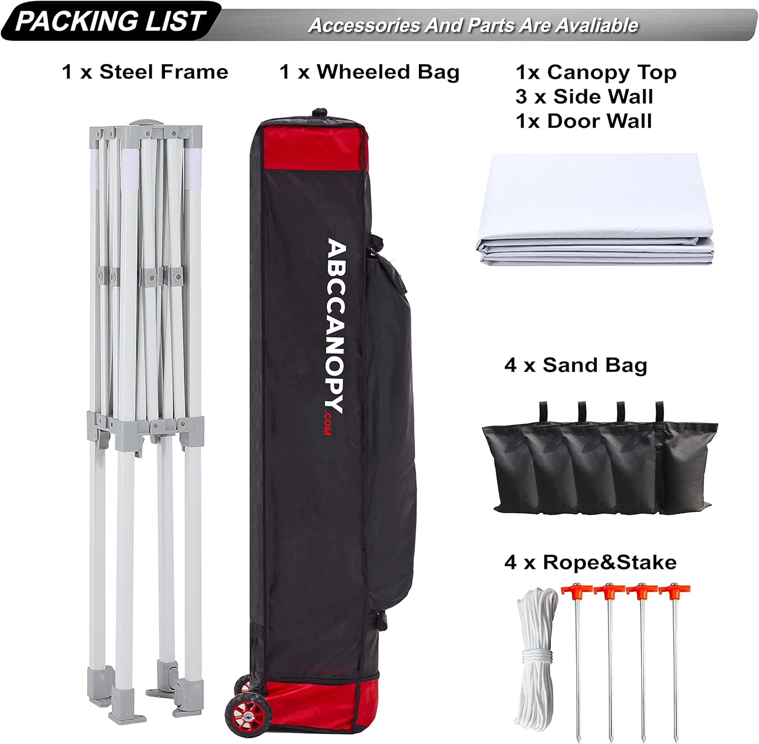 Easy Pop Up Canopy Tent 10×10 with Sidewalls