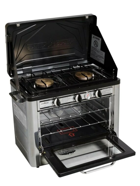 Camp Chef Outdoor Portable Dual Burner Camping Home Patio RV Oven Stove – COVEN