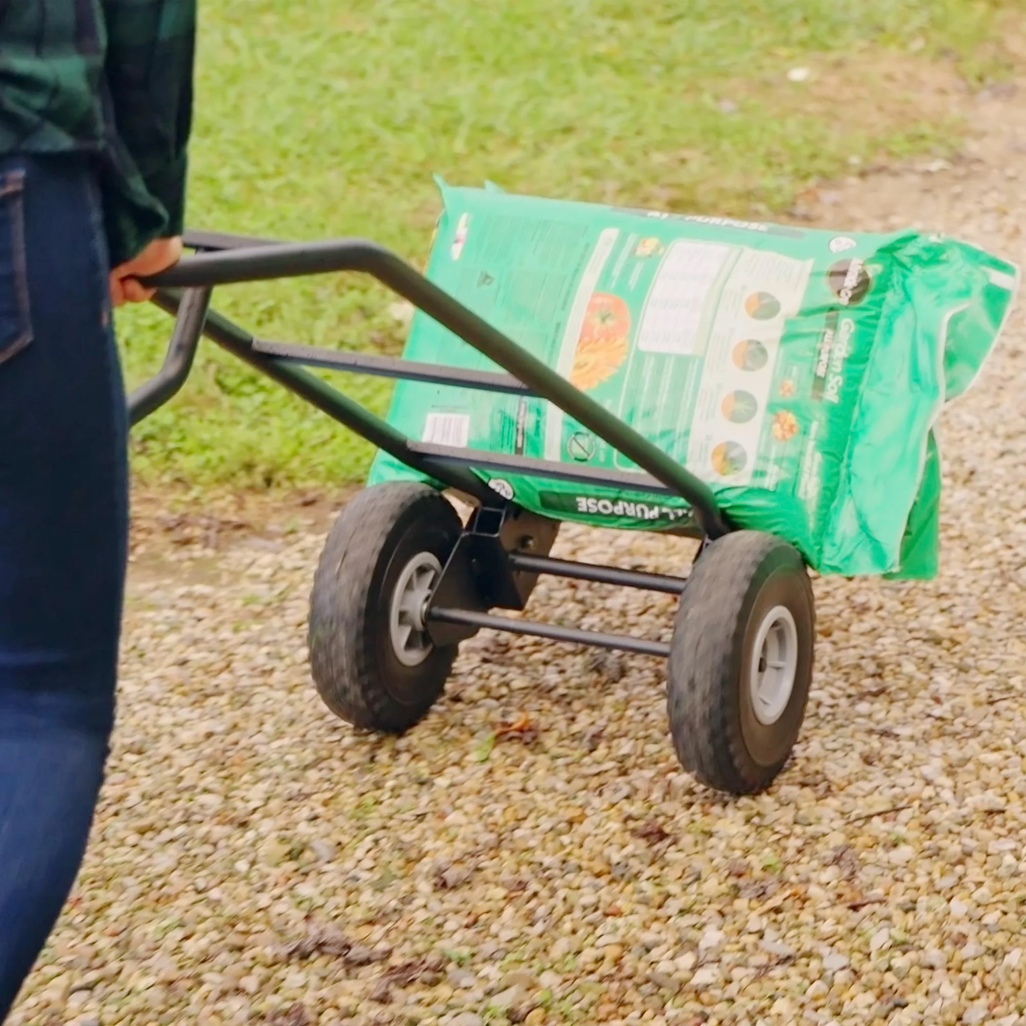 COSCO Load Assist Hand Truck with P Handle and Flat Free Wheels, 800lb capacity