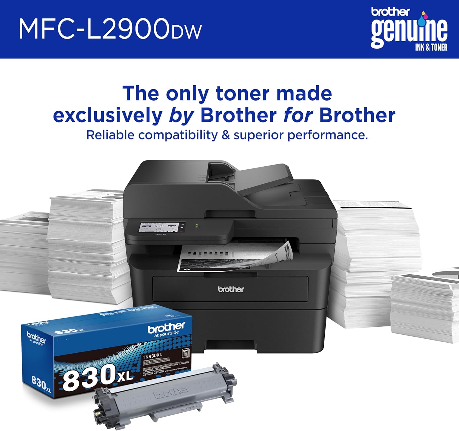 Laser Printer with Scanner & Wireless