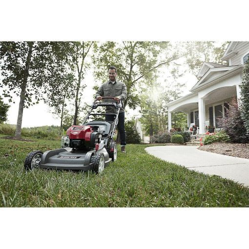 22′′ 3-in-1 Self Propelled Lawn Mower, 201cc Engine, CVT, Adjustable Height, High-Traction Wheels