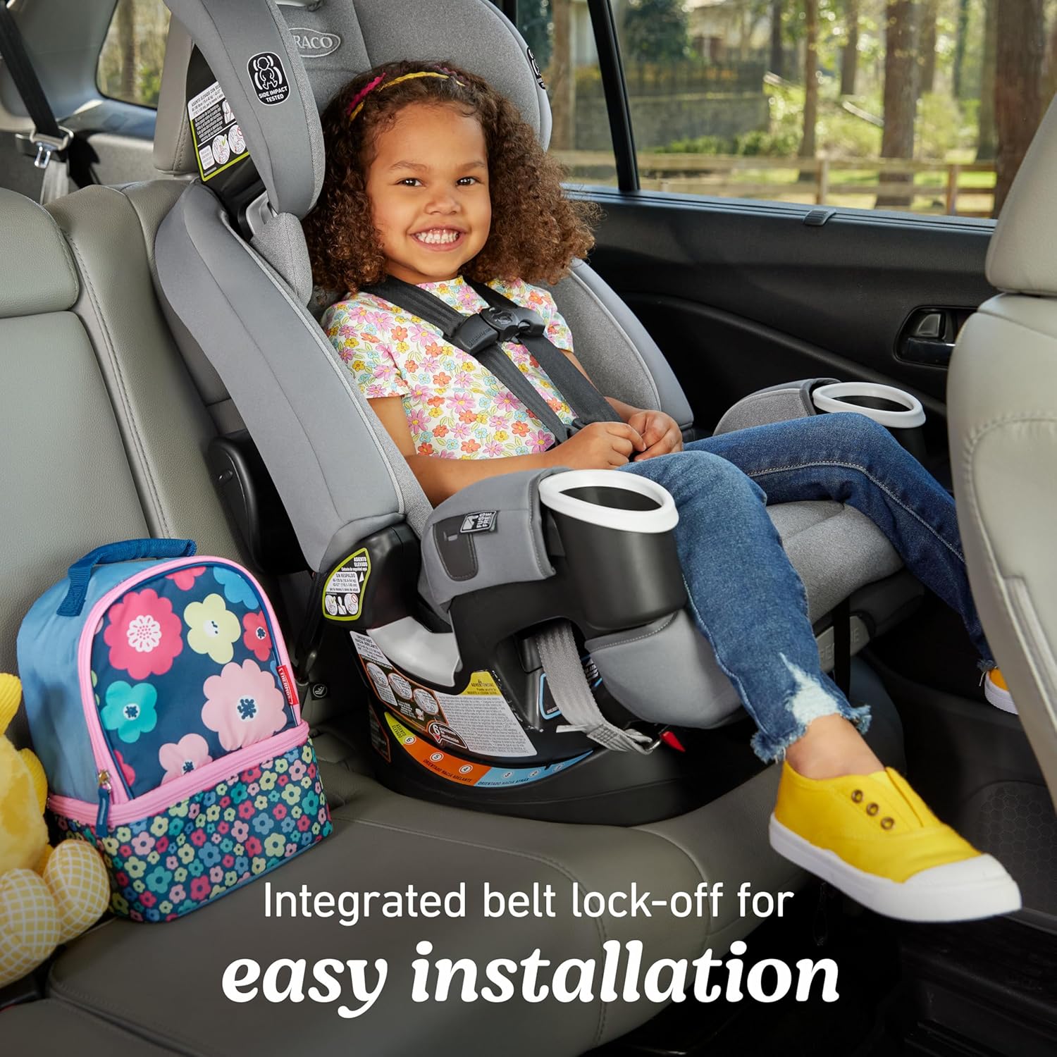 4Ever Dlx 4-In-1 Car Seat – Grey, Infant to Toddler