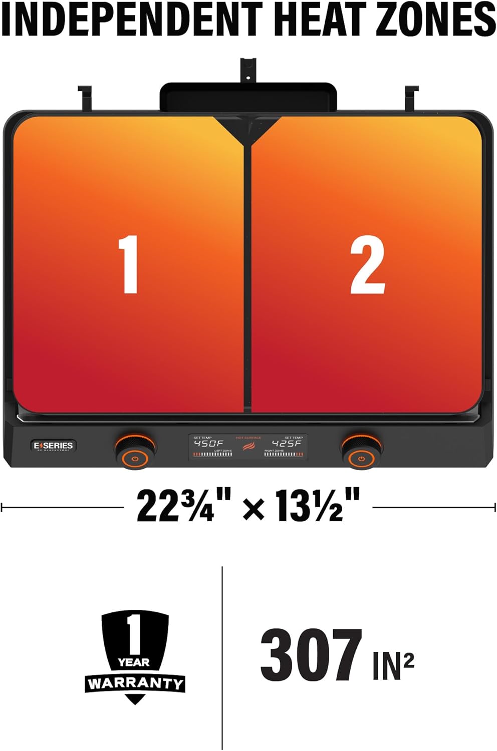 22-Inch Electric Griddle – Non-Stick Ceramic Surface