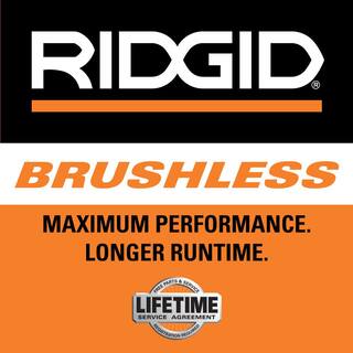RIDGID 18V Brushless Cordless 4-12 in. Paddle Switch Angle Grinder (Tool Only) R86047B