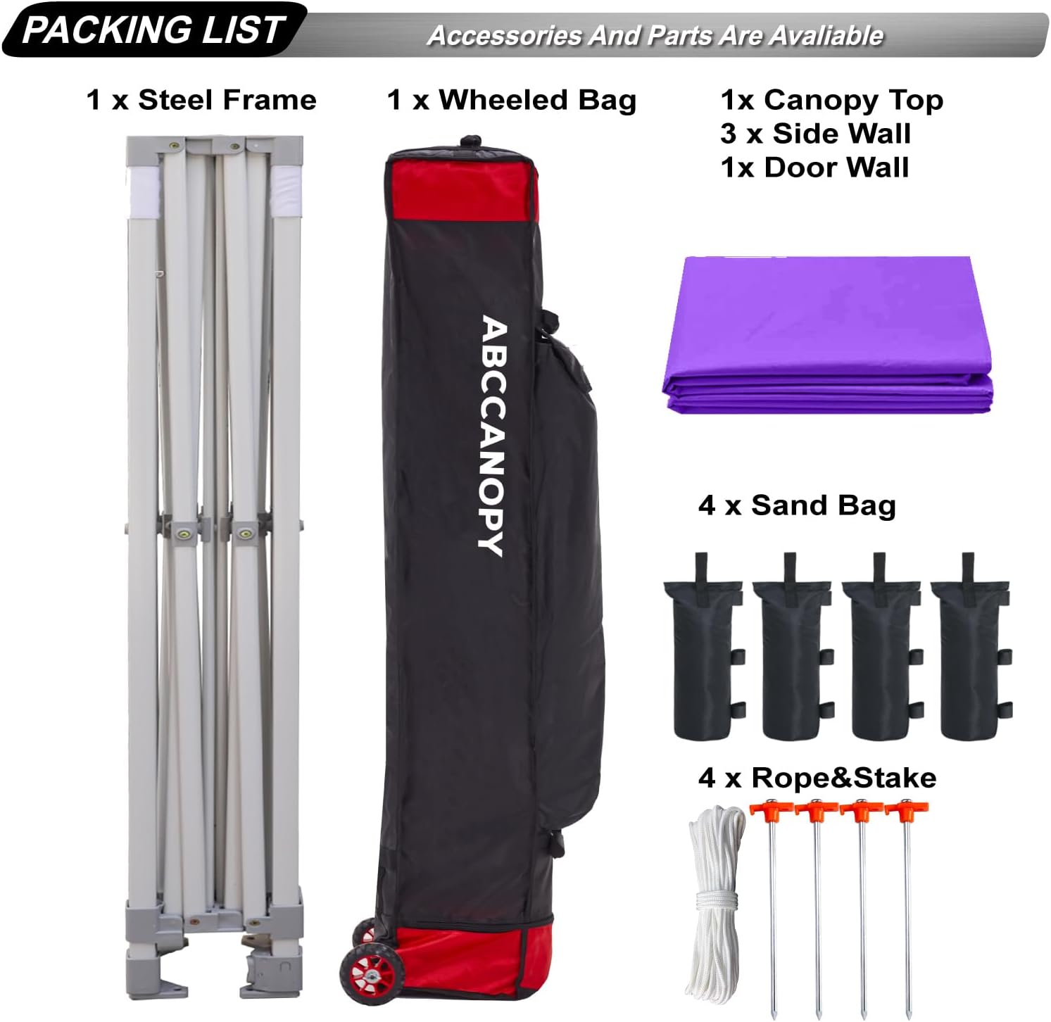 Easy Pop Up Canopy Tent 10×10 with Sidewalls