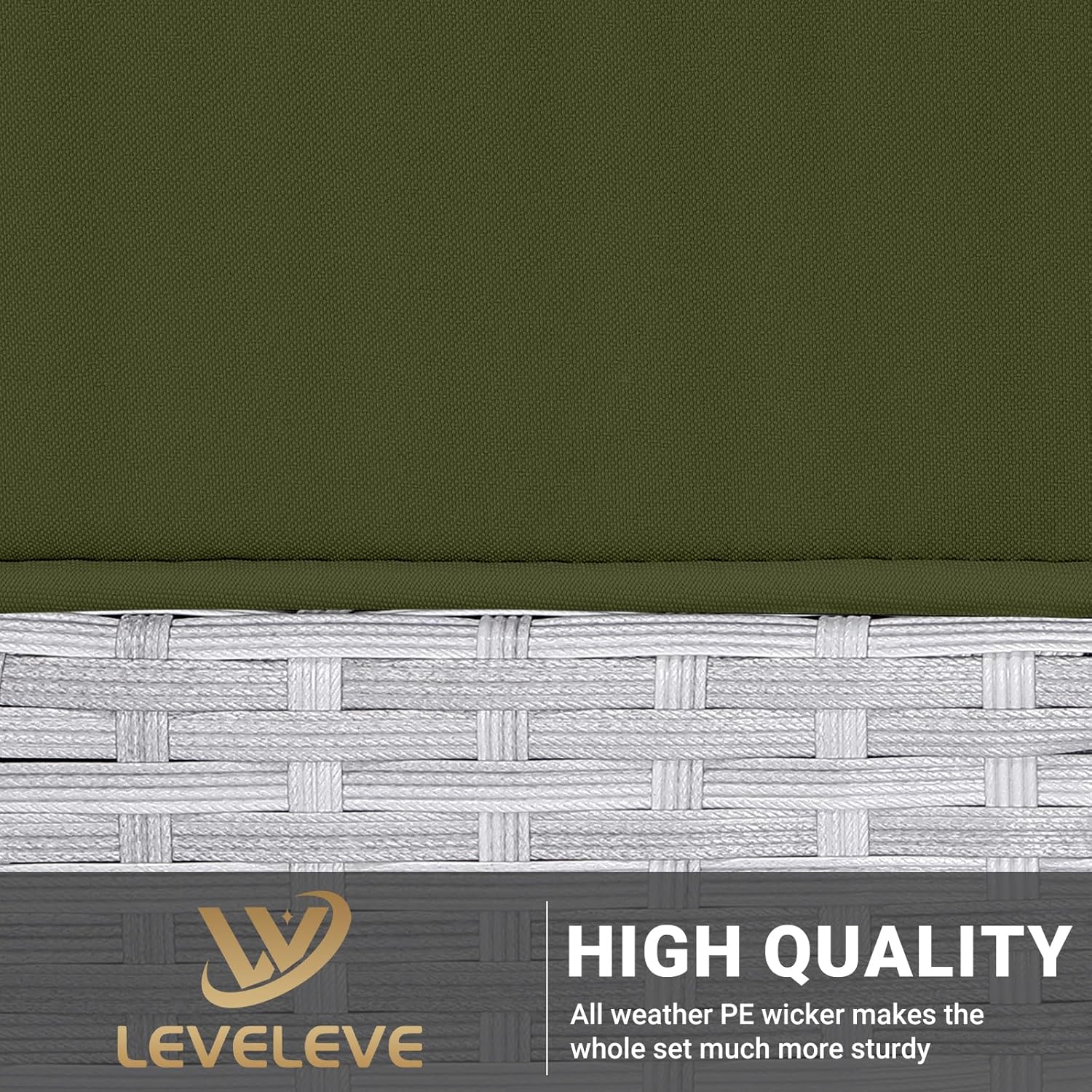 7 Pieces Rattan Patio Furniture Set with Tea Table