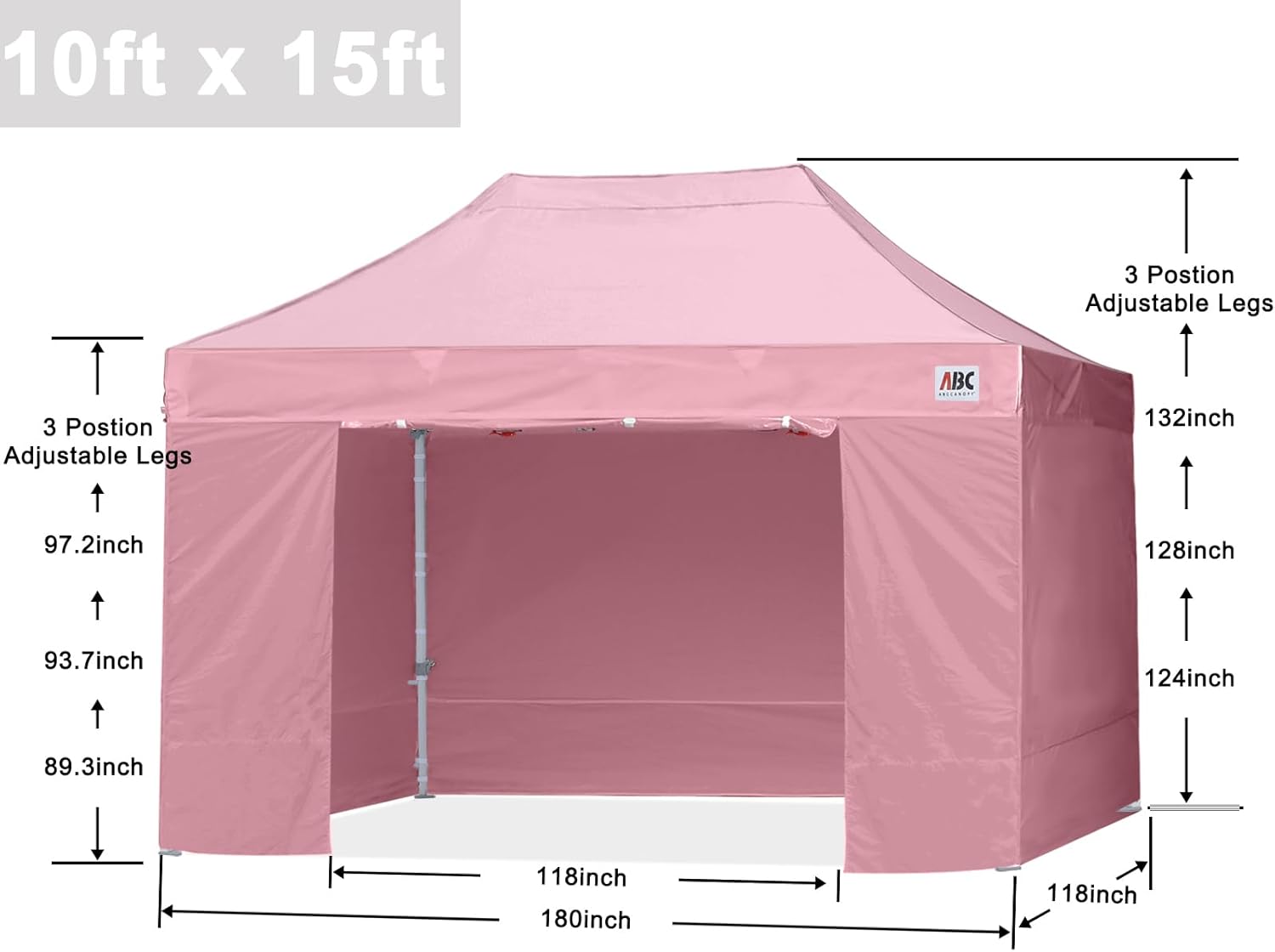Easy Pop Up Canopy Tent 10×10 with Sidewalls