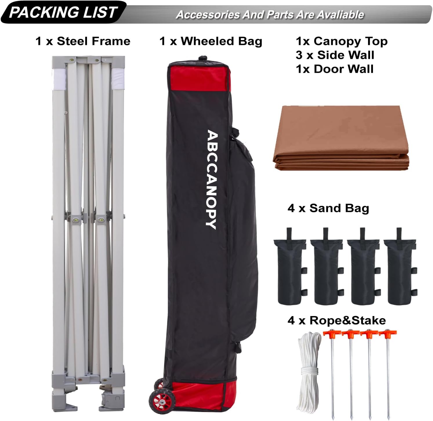 Easy Pop Up Canopy Tent 10×10 with Sidewalls