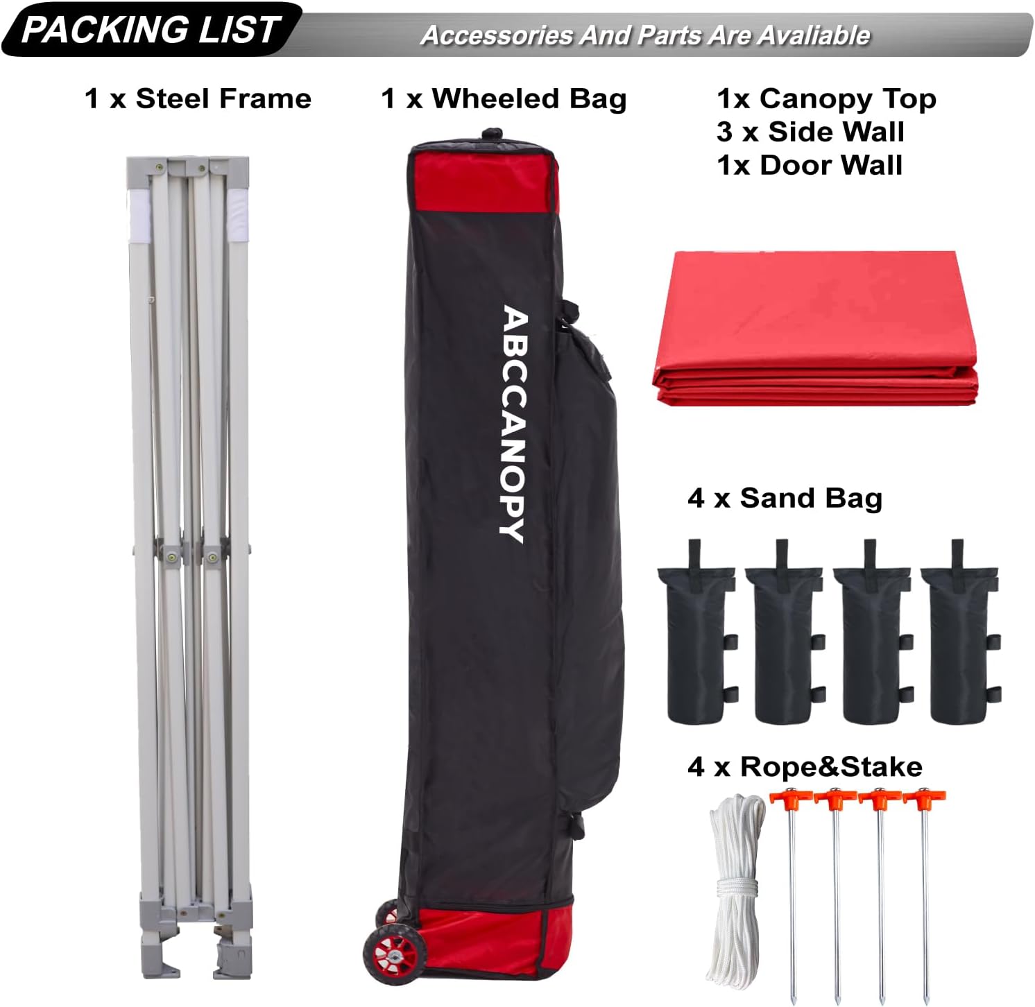 Easy Pop Up Canopy Tent 10×10 with Sidewalls