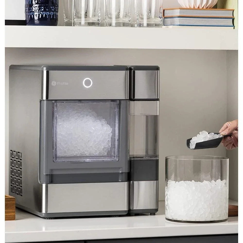 2026 Profile Opal Countertop Nugget Ice Maker, Stainless Steel with LED, Bluetooth-Enabled, 24 lbs/day