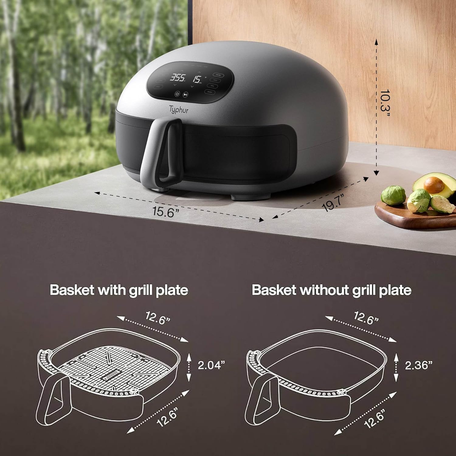 Dome 2 Extra Large Air Fryer – Smart Digital, 32 Wings