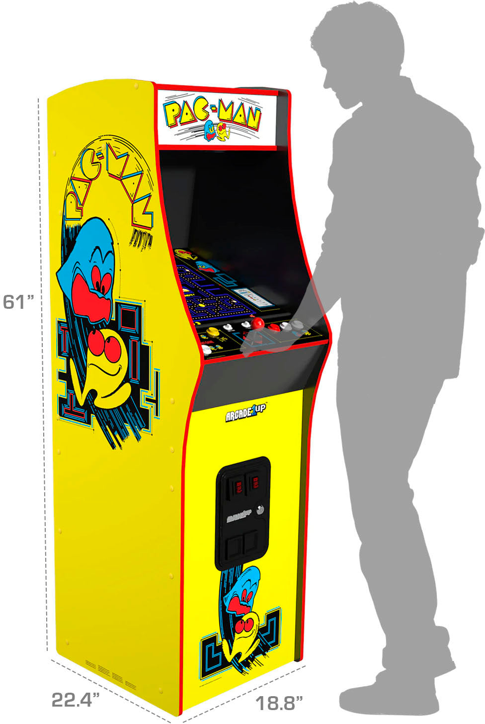 Arcade1Up – PAC-MAN Deluxe Arcade Machine – Yellow