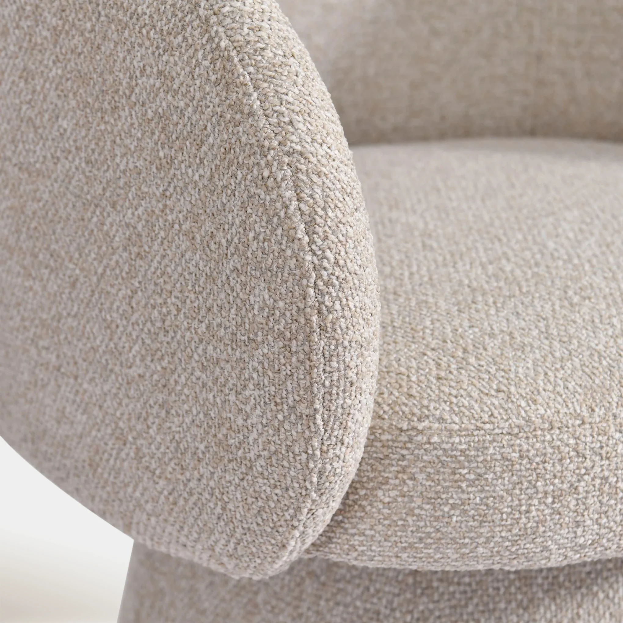 Jericho Club Chair in Bone White – Modern Elegance & Comfort