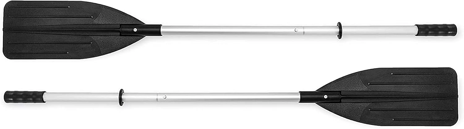 Inflatable Boat Series: Includes Deluxe 54in Boat Oars and High-Output Pump – SuperTough PVC – Adjustable Seats with Backrest – Fishing Rod Holders – Welded Oar Locks