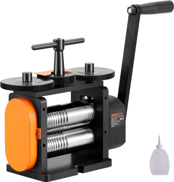 2026 Vevor Rolling Mill Jewelry Machine 3-in-1 Multi-Function 57mm Max Width New