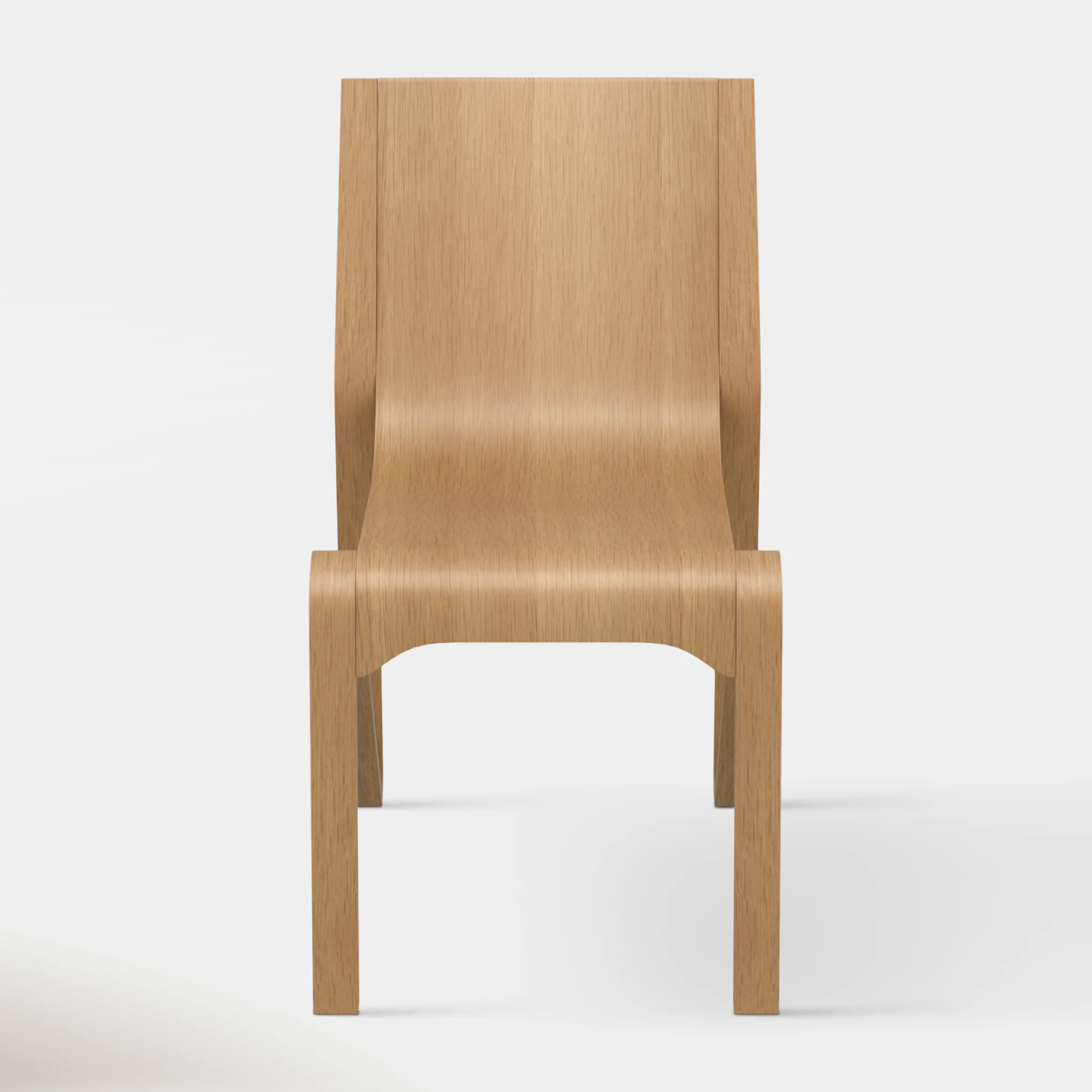 Jasper Dining Chair – Mid-Century Modern Solid Oak with Curved Plywood
