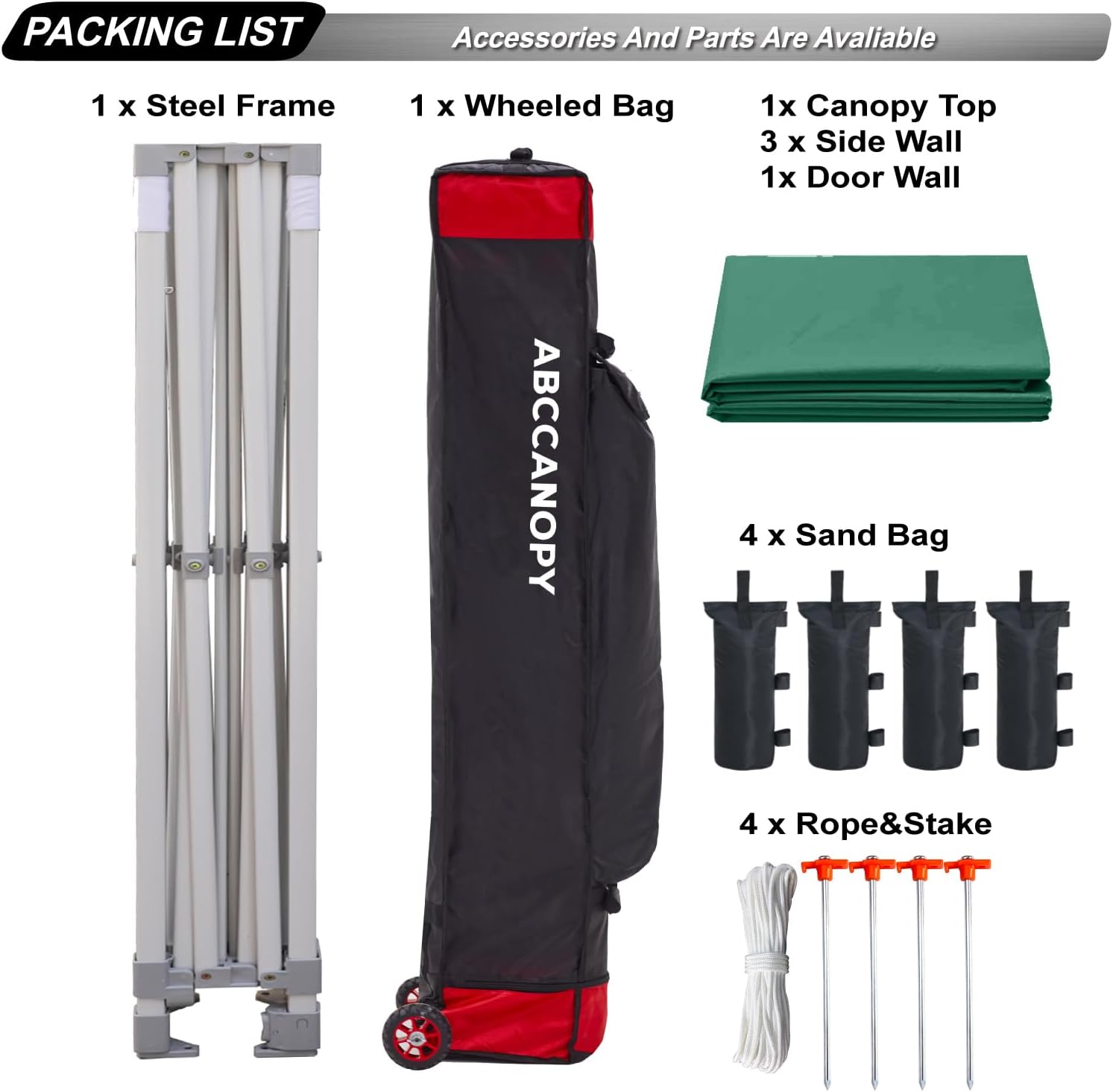 Easy Pop Up Canopy Tent 10×10 with Sidewalls