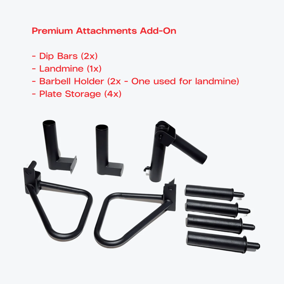 Premium Attachments for Ascend Power Cage 3.0 — Durable, Versatile Strength Training Accessories for Enhanced Workout Performance and Safety