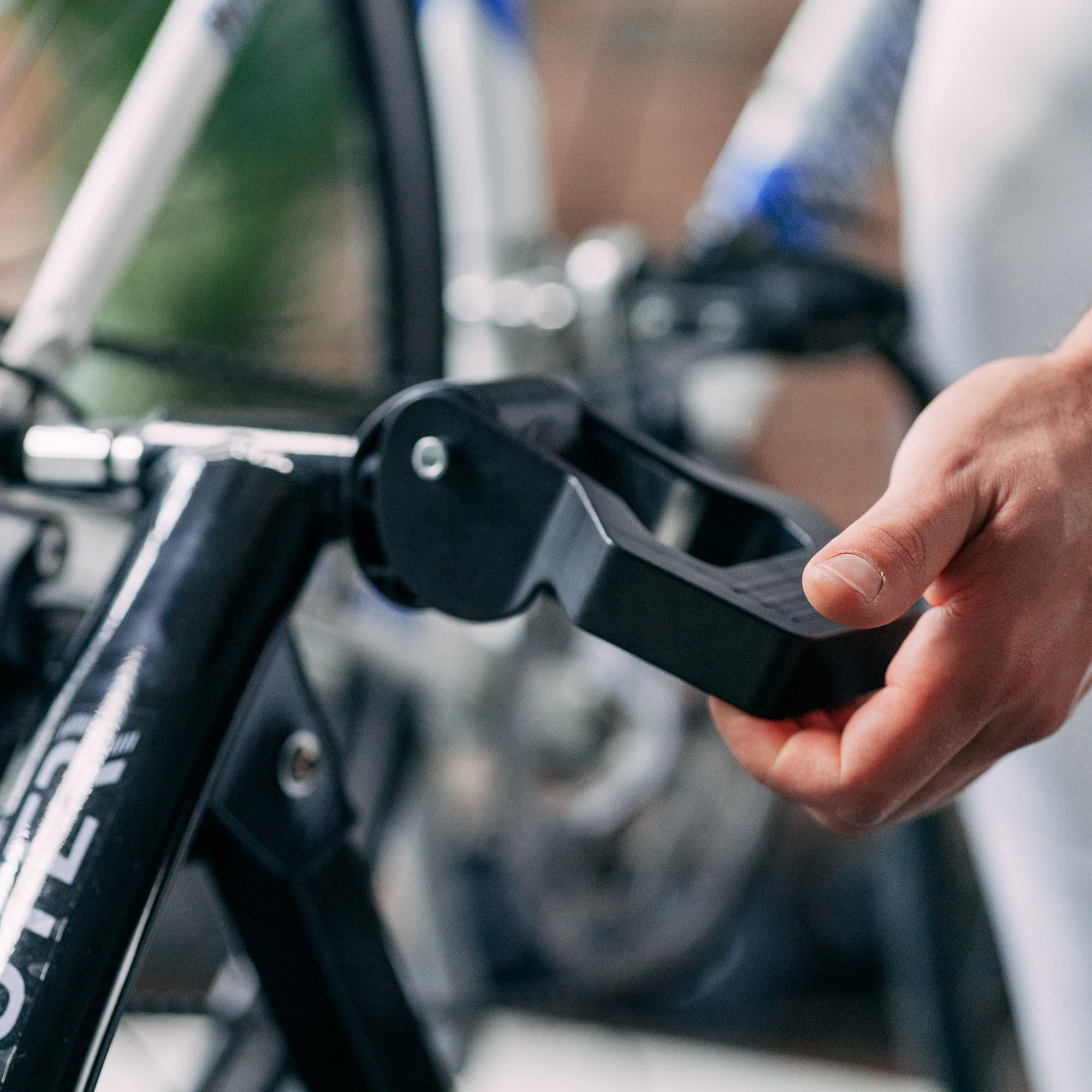 Stable & Portable Folding Bike Trainer Stand with 6 Resistance Levels – Quiet Magnetic Resistance, Quick Clamp Mount