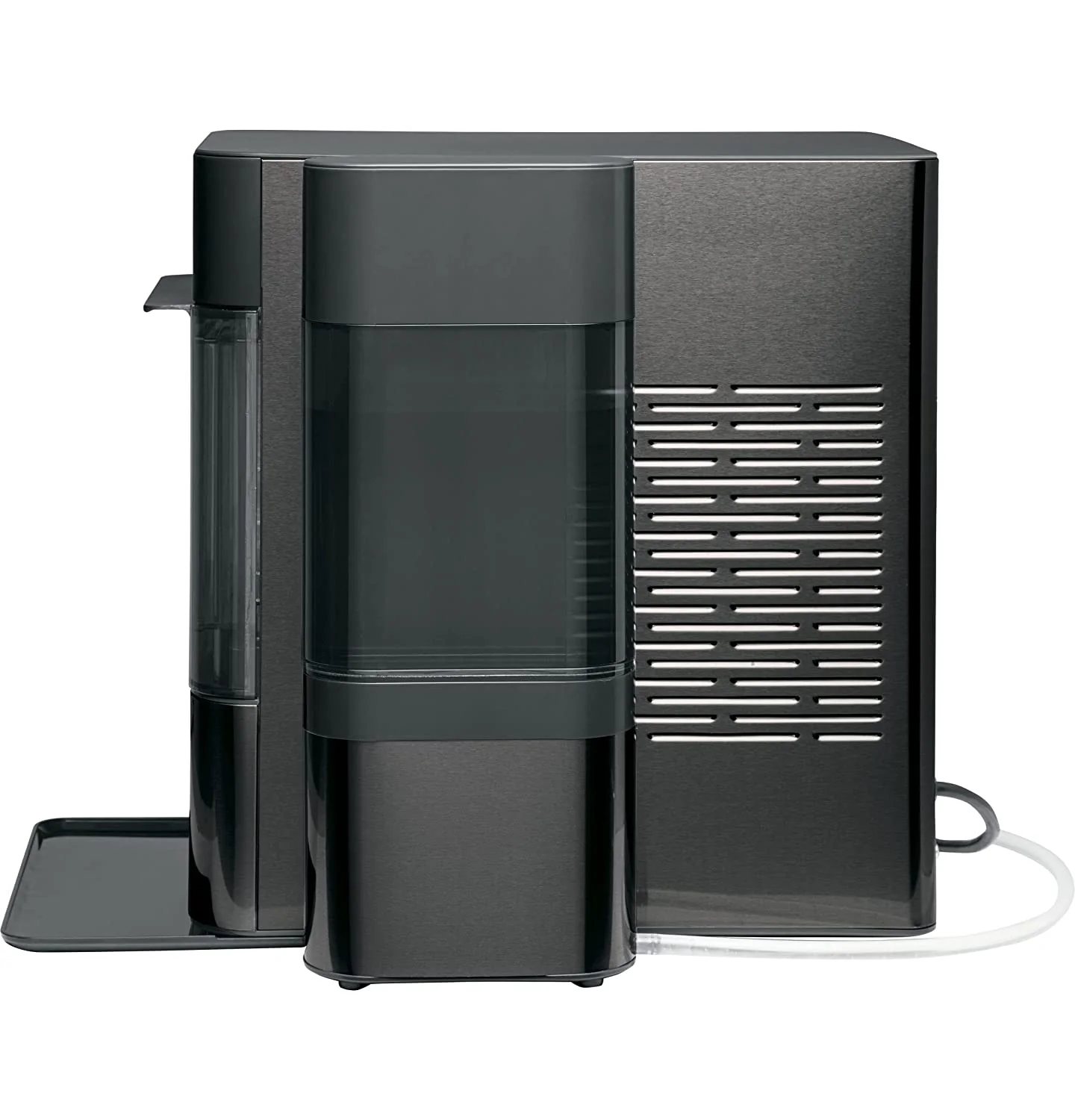 2026 Countertop Nugget Ice Maker | Ice Machine with WiFi Connectivity | Smart Home Kitchen Essentials | Black Stainless