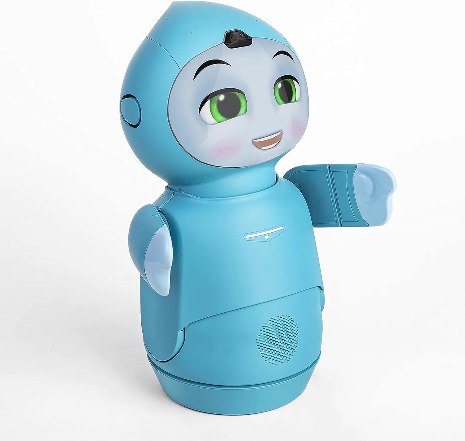 Moxie Conversational Learning Robot for Kids 5-10, GPT-Powered AI Technology, Increases Social Confidence, Articulating Arms & Emotion-Responsive Camera, Birthday Gift Boys and Girls