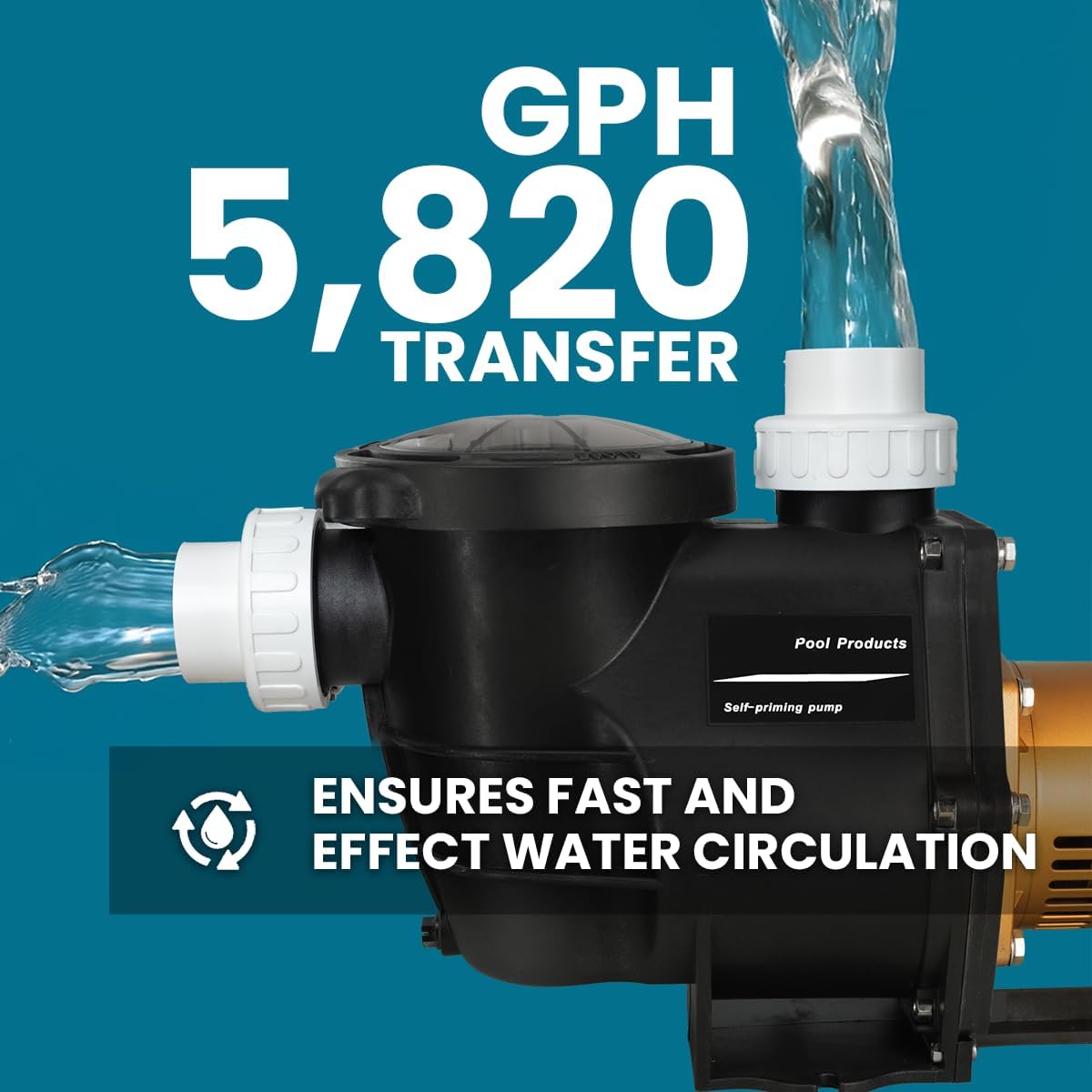 2Hp Variable Speed In-Ground Pool Pump 230V