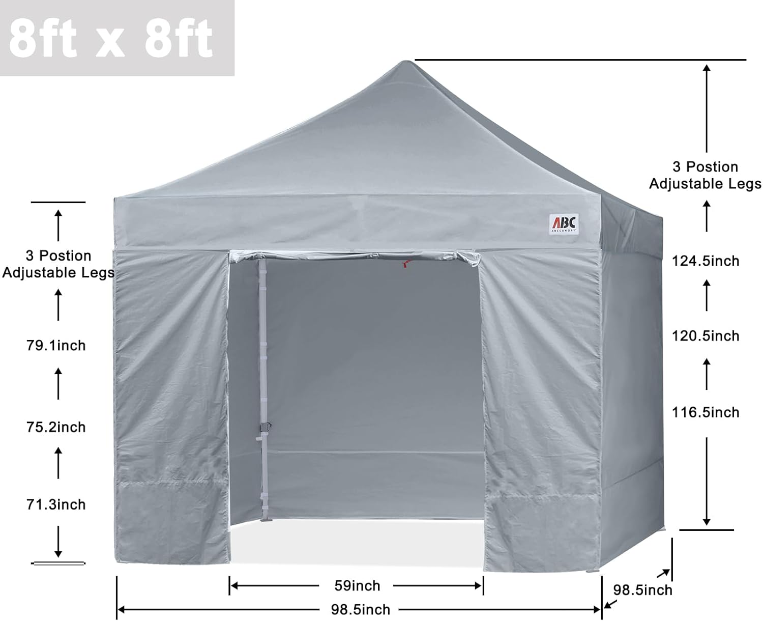 Easy Pop Up Canopy Tent 10×10 with Sidewalls