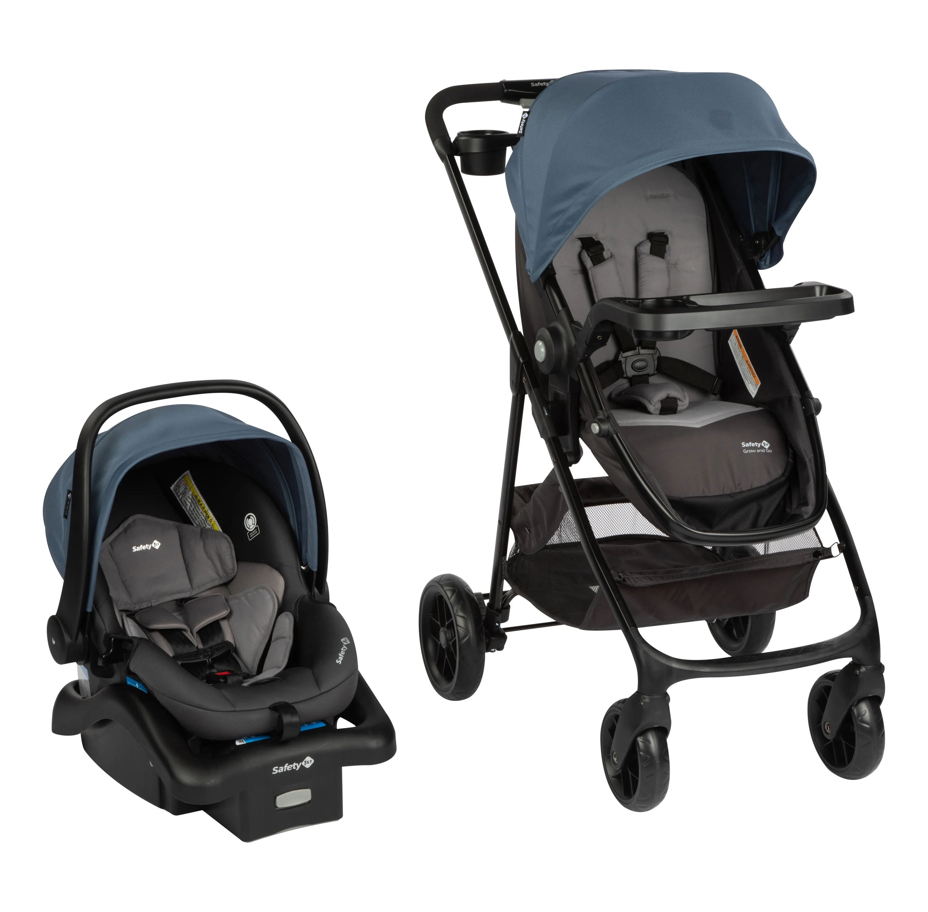 2026 Safety 1st Grow and Go Sprint Modular Travel System Stroller with Rear-Facing Infant Car Seat, Bluestone