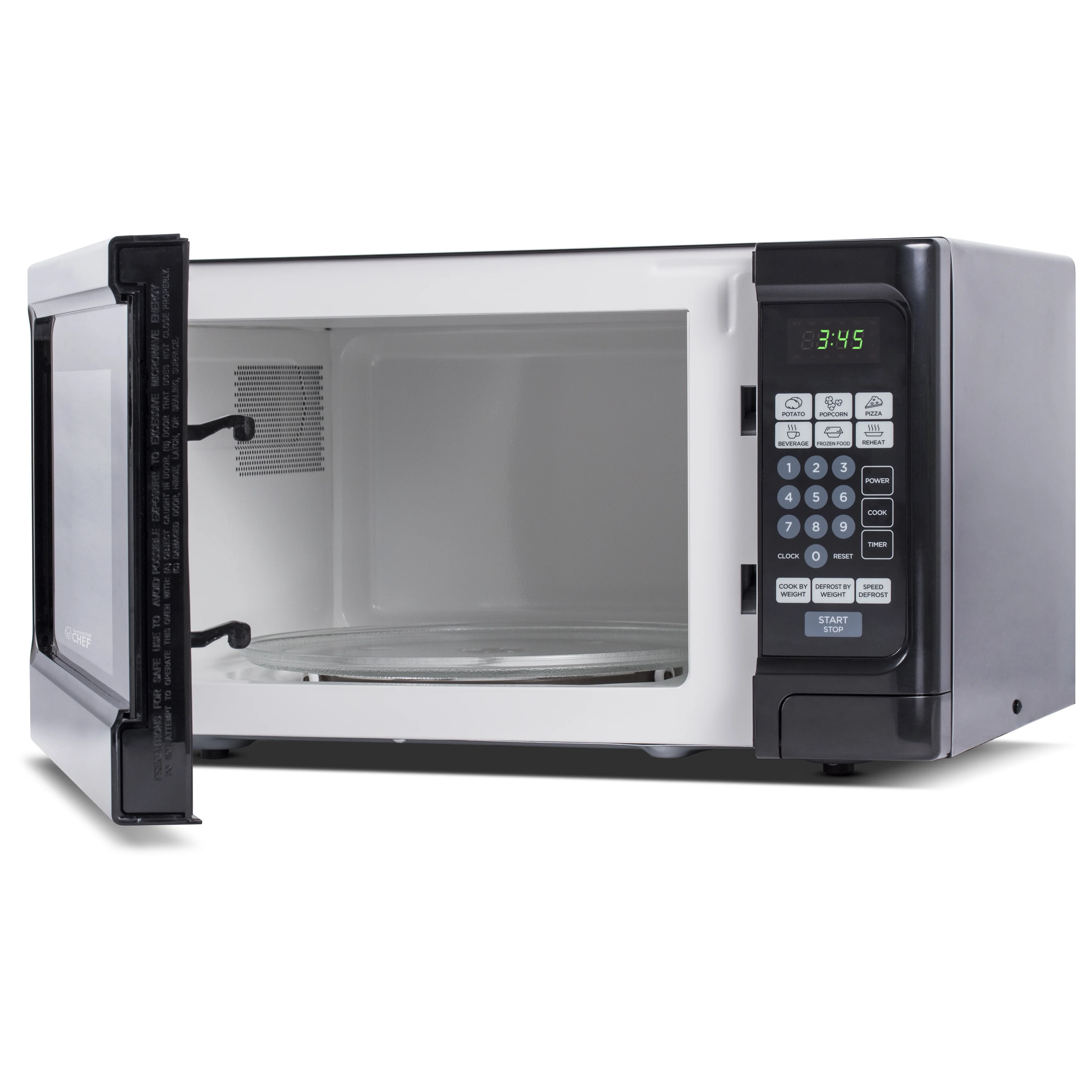 2026 Commercial Chef 1.1 cu. Ft. Countertop Microwave Oven, Black