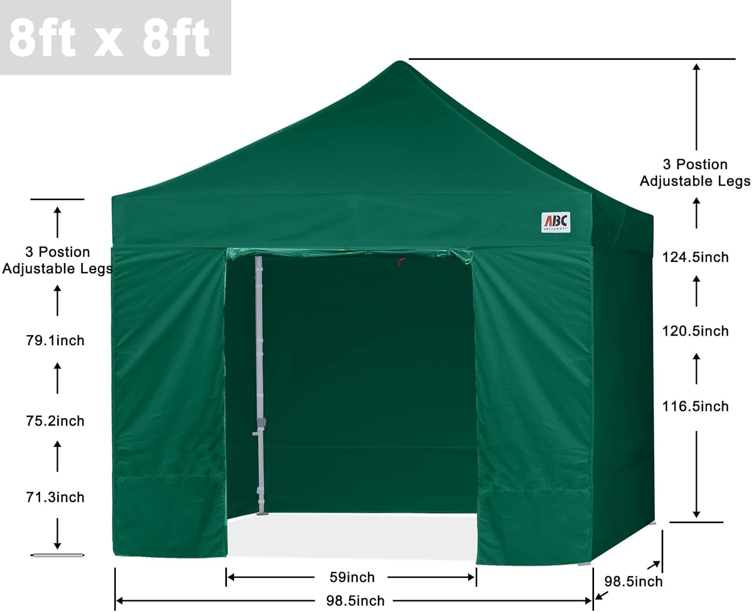 Easy Pop Up Canopy Tent 10×10 with Sidewalls