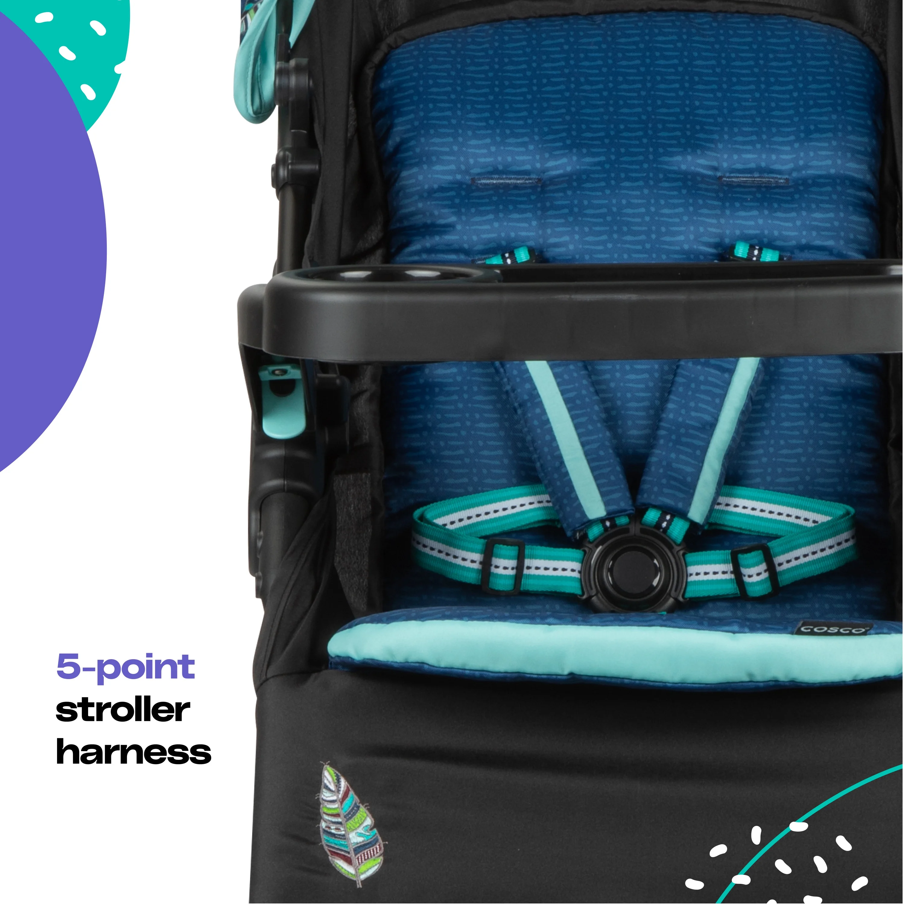 2026 Cosco Kids Lift & Stroll DX Travel System, Gray Arrows, Toddler, Unisex