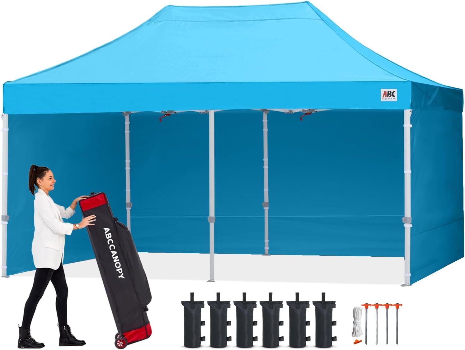 Easy Pop Up Canopy Tent 10×10 with Sidewalls