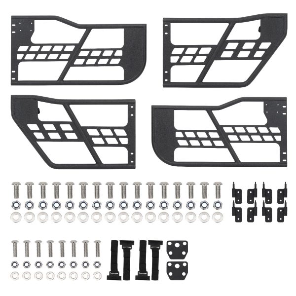 2026 Off Road Safari Tubular Doors Compatible with 2018-2023 Wrangler JL 4 Door – Set of 4 Fat Tube Half Doors for Adventure