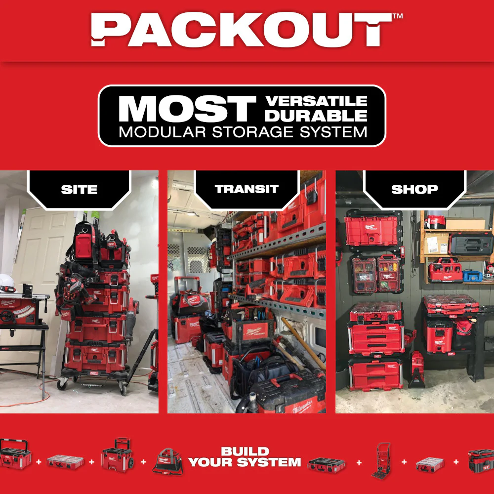 2026 Milwaukee 48-22-8428 PACKOUT Rolling Tool Chest w/ Dual Stack Top