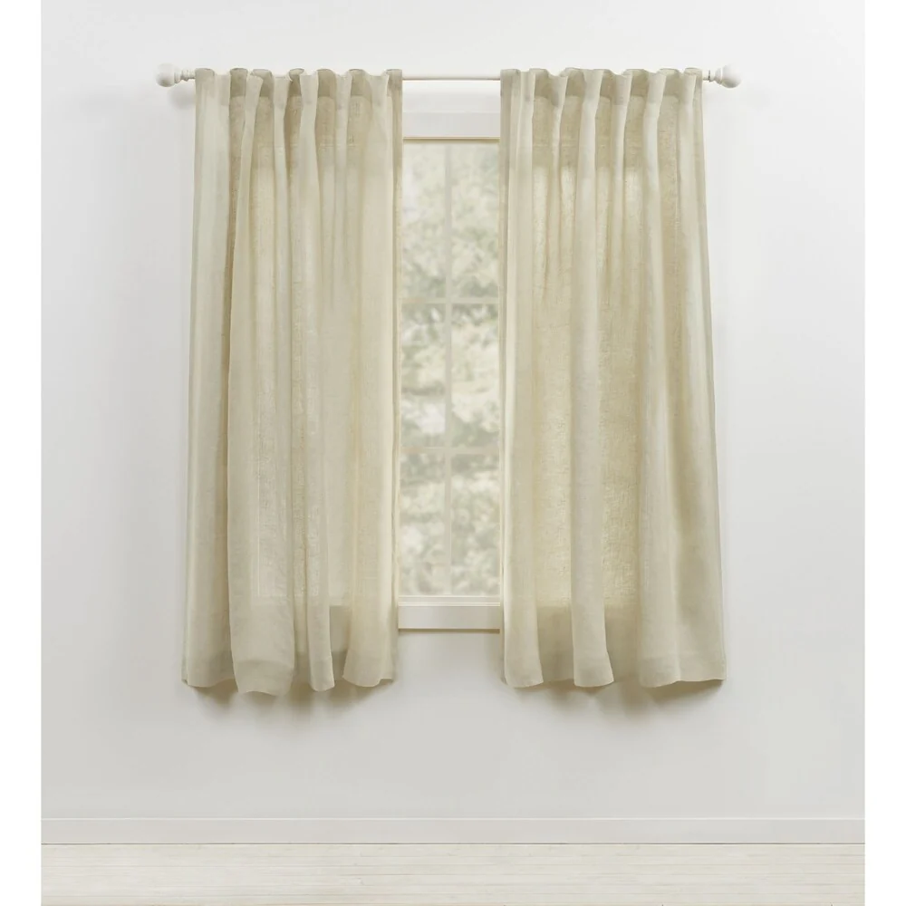 Lauren Ralph Lauren Engel Sheer Back Tab/Rod Pocket Curtain Panel