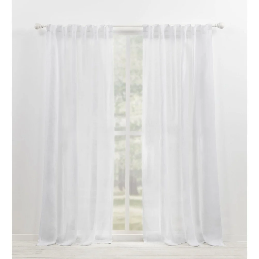Lauren Ralph Lauren Engel Sheer Back Tab/Rod Pocket Curtain Panel