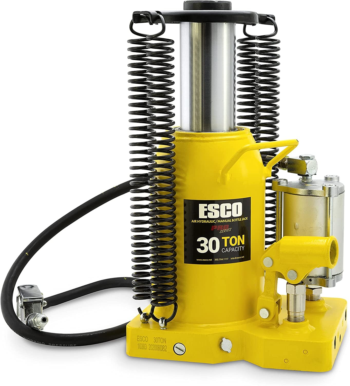 2026 ESCO 30 Ton Pro Series Air Hydraulic Bottle Jack – Heavy Duty Lifting for Automotive and Industrial Use