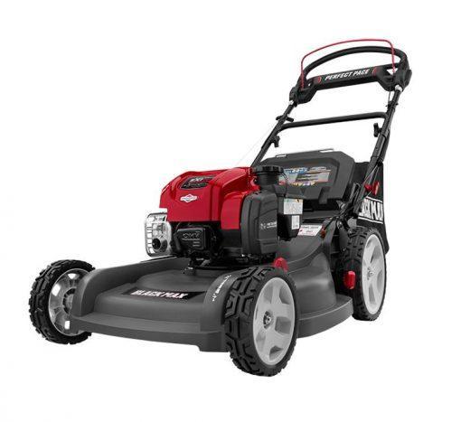 22′′ 3-in-1 Self Propelled Lawn Mower, 201cc Engine, CVT, Adjustable Height, High-Traction Wheels
