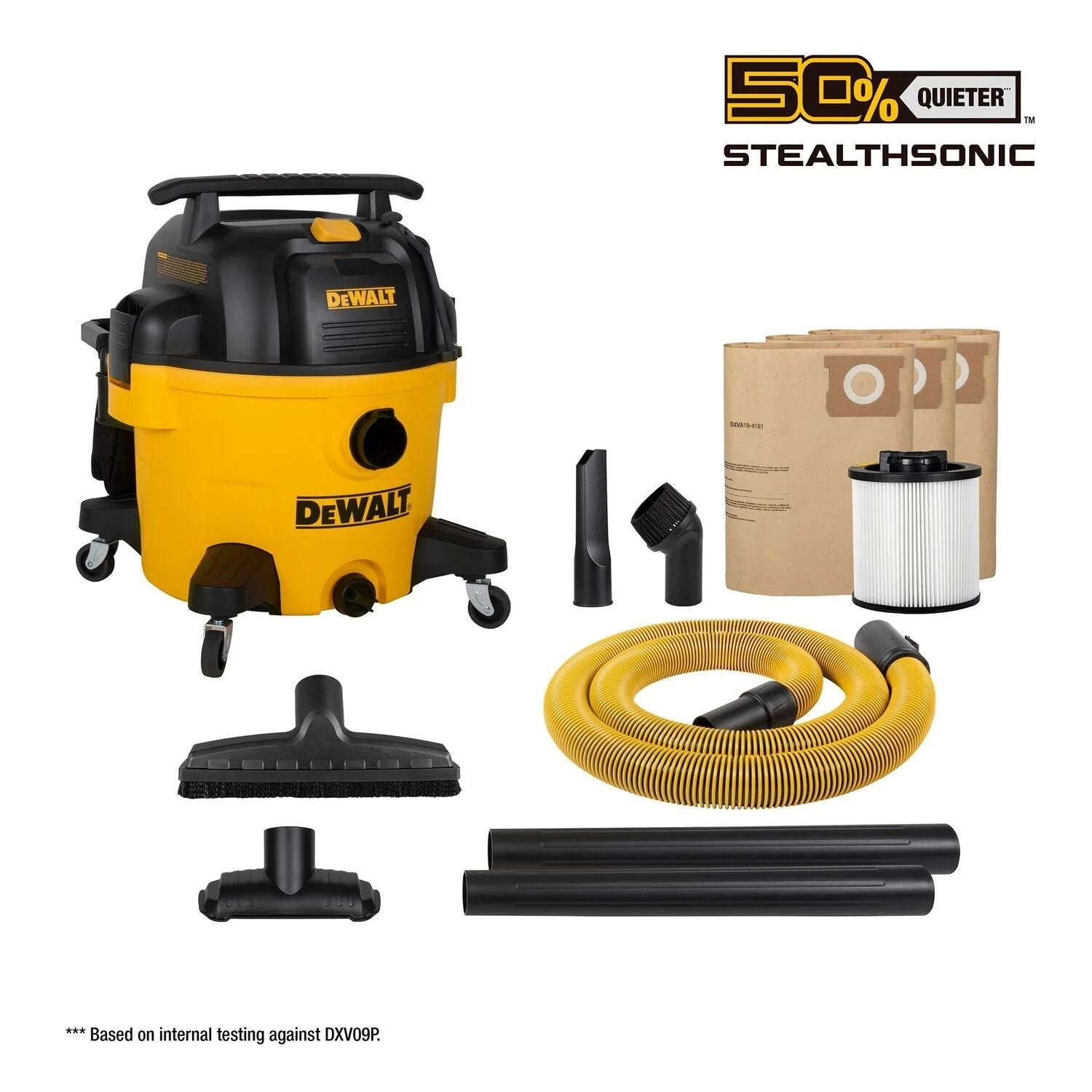 2026 Dewalt DXV12P-QTA - 12 Gallon Stealthsonic Quiet Wet/Dry Vacuum