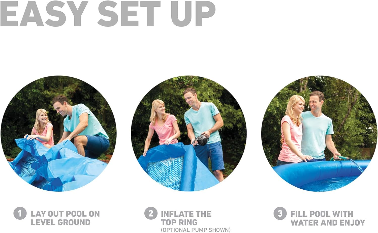 28167Eh Easy Set Inflatable Pool 15ft x 48in