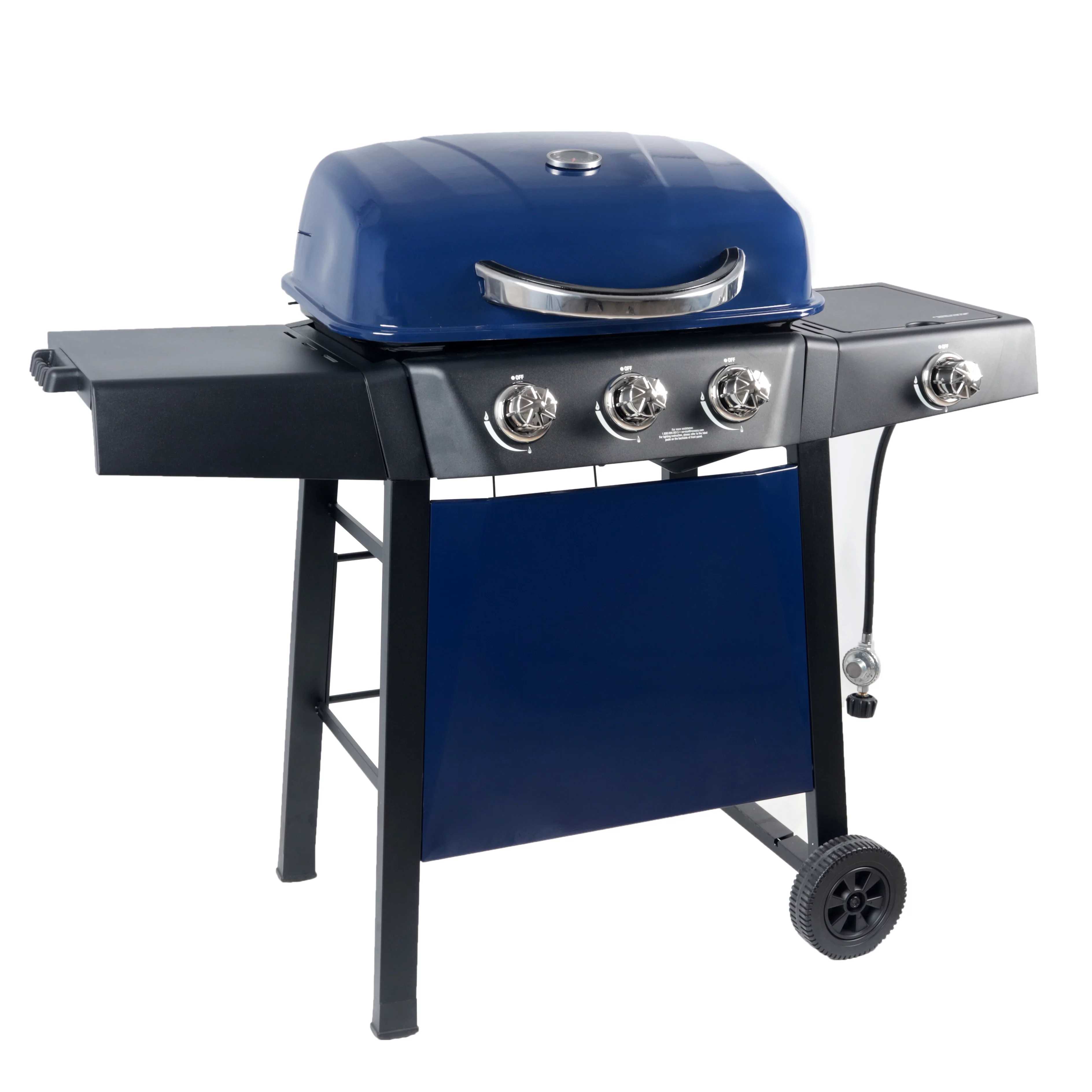 2026 RevoAce 3 Burner Propane Gas Grill Including a Side Burner, Blue Sapphire, GBC1729WBS, New
