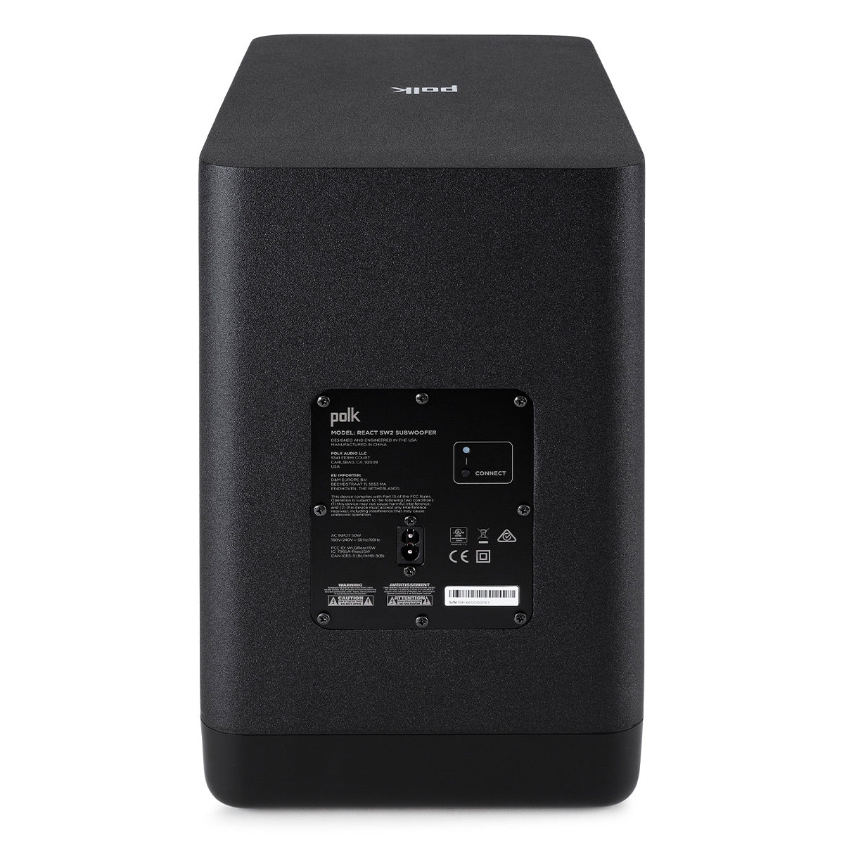 2026 Polk Audio React Home Theater System with React Sound Bar, Wireless Subwoofer, and Wireless Surround Speakers