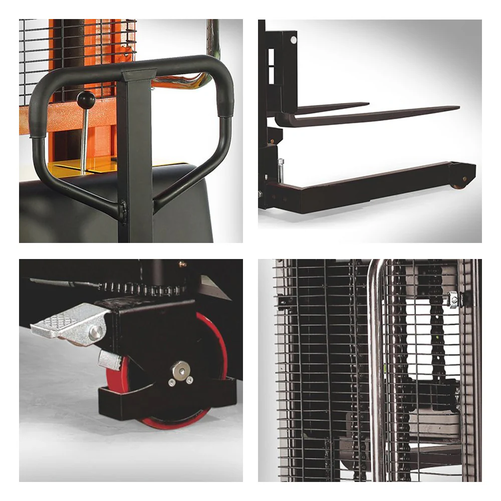 2026 SPN22AG Semi-Electric Stacker - 2200lb Capacity