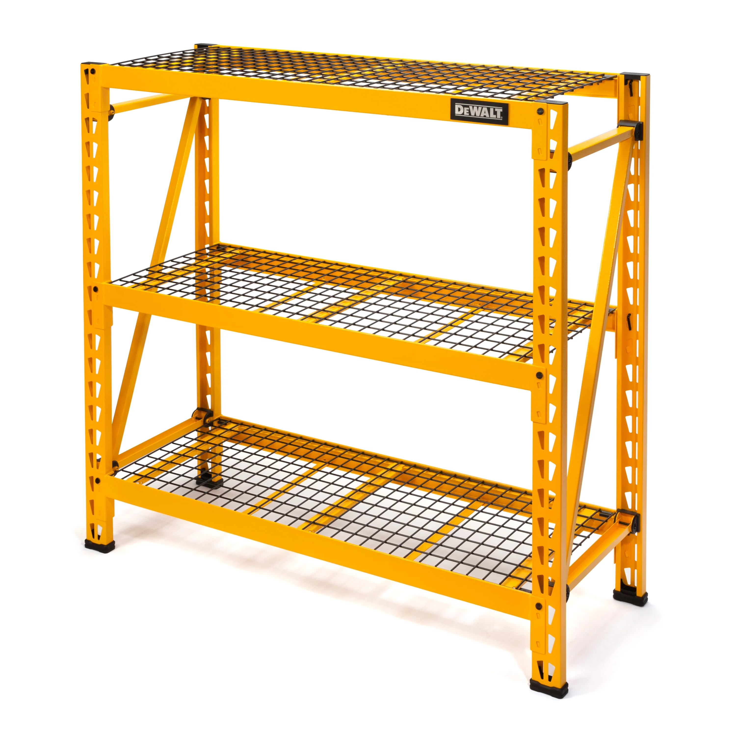 2026 4-Foot Tall, 3 Shelf Steel Wire Deck Industrial Storage Rack