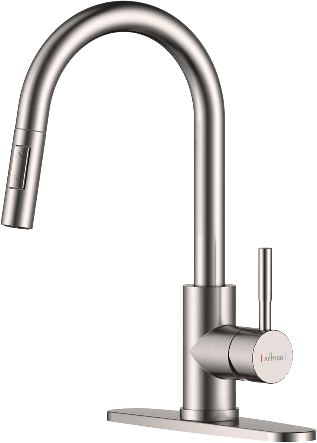 Black Touchless Kitchen Faucet with Soap Dispenser, Motion Sensor Activated Hands-Free Automatic Faucet for Sink with Pull Down Sprayer, Single Handle Smart Faucets for Kitchen Sink