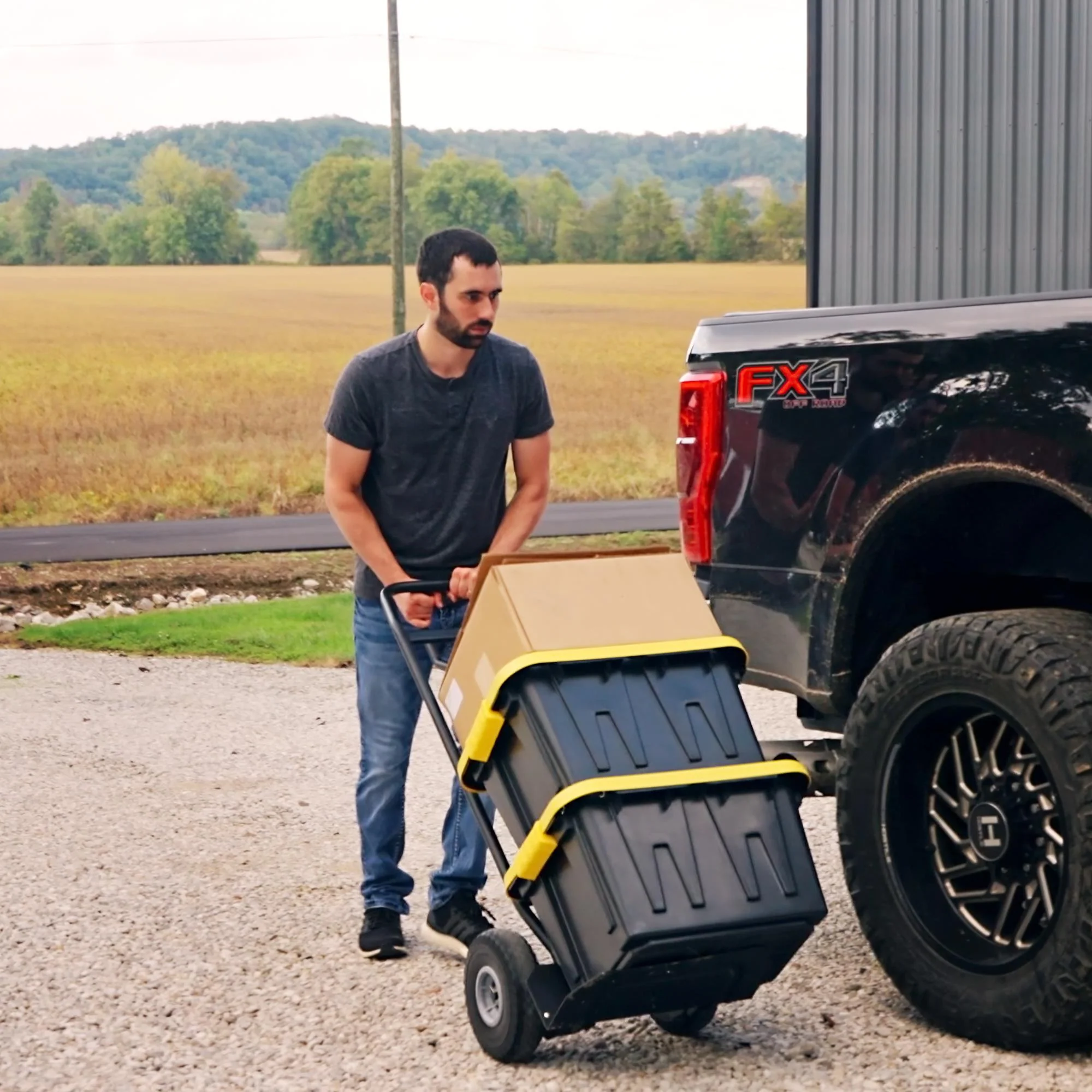 COSCO Load Assist Hand Truck with P Handle and Flat Free Wheels, 800lb capacity