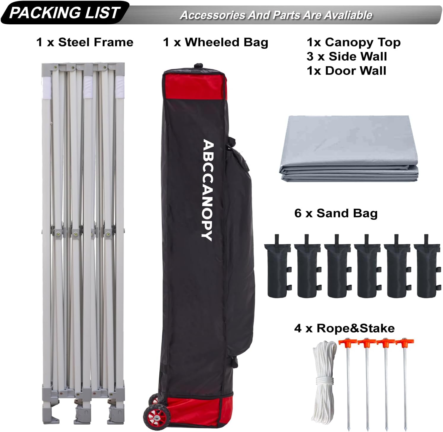 Easy Pop Up Canopy Tent 10×10 with Sidewalls